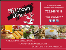 Tablet Screenshot of milltowndinernj.com